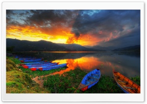 Boats, Lake Scenery Ultra HD Wallpaper for 4K UHD Widescreen desktop, tablet & smartphone