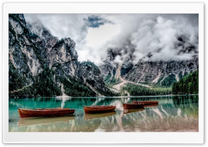 Boats on the Lake Ultra HD Wallpaper for 4K UHD Widescreen Desktop, Lockscreen, Screensaver, TV, Tablet, Smartphone