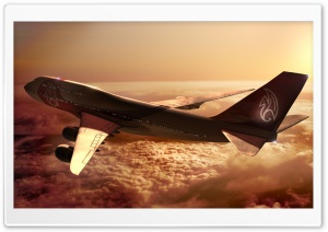 Boeing 747 Airplane Ultra HD Wallpaper for 4K UHD Widescreen desktop, tablet & smartphone