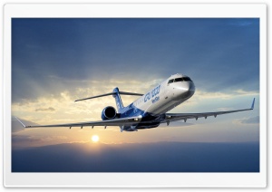Bombardier Crj 1000 Aircraft Ultra HD Wallpaper for 4K UHD Widescreen desktop, tablet & smartphone