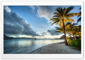 Bora Bora Beach, Clouds Ultra HD Wallpaper for 4K UHD Widescreen desktop, tablet & smartphone