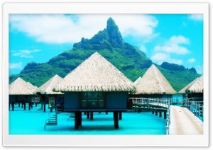 Bora Bora Resort Ultra HD Wallpaper for 4K UHD Widescreen desktop, tablet & smartphone