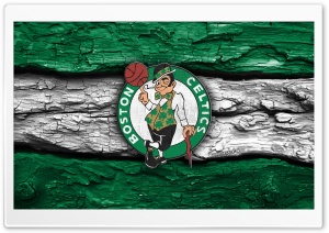 Boston Celtics Wooden Logo 4K UHD Wallpaper for Widescreen and UltraWide Desktop, UltraHD TV, Smartphone, Tablet
