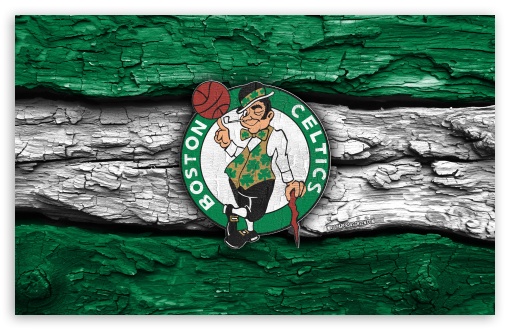 Boston Celtics Wooden Logo UltraHD Wallpaper for Widescreen 16:10 ;