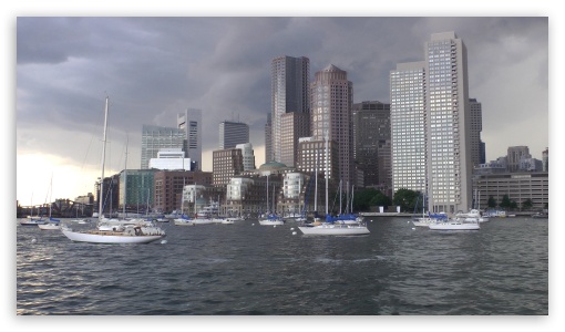 Boston Harbor UltraHD Wallpaper for HD 16:9 ;