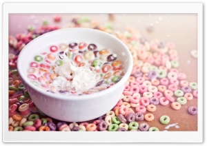 Bowl Of Cereal And Milk Ultra HD Wallpaper for 4K UHD Widescreen desktop, tablet & smartphone