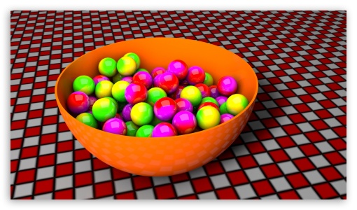 Bowl with candy UltraHD Wallpaper for HD 16:9 ;