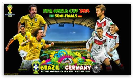 BRAZIL - GERMANY SEMI-FINALS WORLD CUP 2014 UltraHD Wallpaper for 8K UHD TV 16:9 Ultra High Definition 2160p 1440p 1080p 900p 720p ; Mobile 16:9 - 2160p 1440p 1080p 900p 720p ;