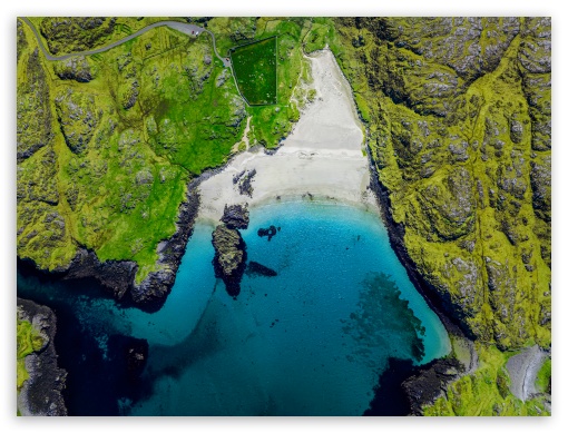 Breaclete Aerial Beach Scotland UltraHD Wallpaper for UHD 16:9 ; HD 16:9 ; UltraWide 21:9 24:10 32:9 32:10 ; Widescreen 16:10 ; Fullscreen 4:3 ; Tablet 1:1 ; Mobile 9:16 9:19.5 9:20 9:21 9:22 ; Dual 16:10 16:9 ;