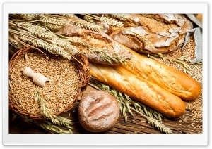 Bread And Wheat Food Ultra HD Wallpaper for 4K UHD Widescreen desktop, tablet & smartphone