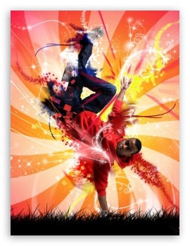 Break Dance Colorful UltraHD Wallpaper for Mobile 4:3 - UXGA XGA SVGA ;