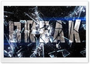 Break Text Effect Ultra HD Wallpaper for 4K UHD Widescreen desktop, tablet & smartphone