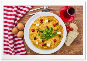 Breakfast Omelet Ultra HD Wallpaper for 4K UHD Widescreen desktop, tablet & smartphone