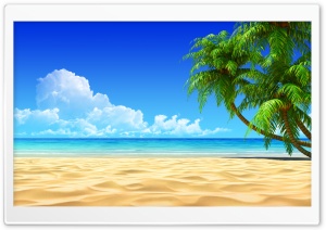 Breath Taking Tropical Beach Ultra HD Wallpaper for 4K UHD Widescreen desktop, tablet & smartphone