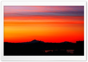 Breathtaking Sunrise Colours Over Mt Baker Ultra HD Wallpaper for 4K UHD Widescreen desktop, tablet & smartphone