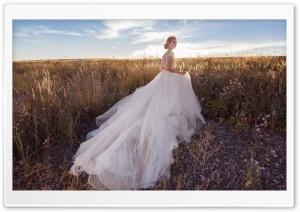 Bride, Field, Landscape, Nature, Outdoor Ultra HD Wallpaper for 4K UHD Widescreen desktop, tablet & smartphone