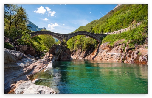 Bridge Arch Over River UltraHD Wallpaper for HD 16:9 ; Widescreen 16:10 5:3 ; Fullscreen 3:2 ;