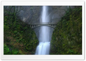 Bridge Over Waterfall Ultra HD Wallpaper for 4K UHD Widescreen desktop, tablet & smartphone