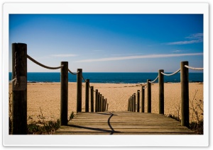 Bridge Towards The Beach Ultra HD Wallpaper for 4K UHD Widescreen desktop, tablet & smartphone
