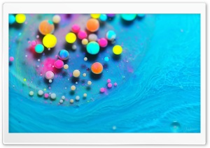 Bright Vibrant Colors Paint Bubbles Ultra HD Wallpaper for 4K UHD Widescreen desktop, tablet & smartphone