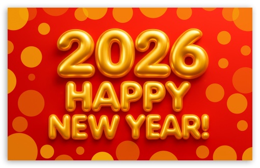 Brilliance of 2026 Happy New Year UltraHD Wallpaper for UHD 16:9 ; HD 16:9 ; UltraWide 32:9 32:10 ; Widescreen 16:10 5:3 ; Fullscreen 4:3 5:4 3:2 ; Tablet 1:1 ; Dual 16:10 5:3 16:9 ;
