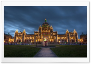 British Columbia Parliament Buildings Christmas Ultra HD Wallpaper for 4K UHD Widescreen desktop, tablet & smartphone