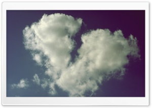 Broken Heart Shaped Cloud Ultra HD Wallpaper for 4K UHD Widescreen desktop, tablet & smartphone