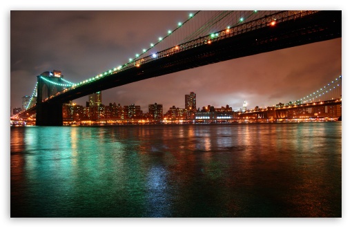 Brooklyn Bridge, New York at Night UltraHD Wallpaper for Wide 16:10 5:3 Widescreen WHXGA WQXGA WUXGA WXGA WGA ; 8K UHD TV 16:9 Ultra High Definition 2160p 1440p 1080p 900p 720p ; Mobile 5:3 16:9 - WGA 2160p 1440p 1080p 900p 720p ; Dual 4:3 5:4 UXGA XGA SVGA QSXGA SXGA ;