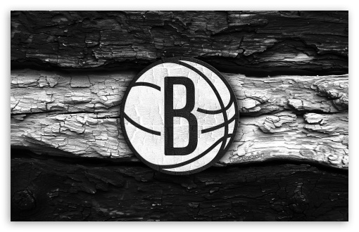 Brooklyn Nets Wooden Logo UltraHD Wallpaper for Widescreen 16:10 ;
