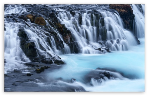 Bruarfoss Waterfall in Iceland UltraHD Wallpaper for UHD 16:9 ; HD 16:9 ; UltraWide 21:9 24:10 32:9 32:10 ; Widescreen 16:10 ; Tablet 1:1 ; Mobile 9:16 9:19.5 9:20 9:21 9:22 ; Dual 16:10 16:9 ;