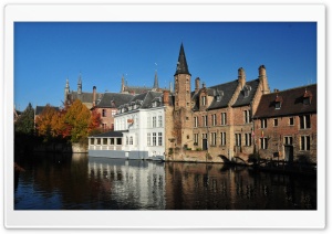 Bruges And It's Canals Ultra HD Wallpaper for 4K UHD Widescreen desktop, tablet & smartphone