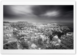 Bryce Canyon National Park Black And White Ultra HD Wallpaper for 4K UHD Widescreen desktop, tablet & smartphone