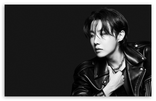 BTS J Hope Portrait Black and White UltraHD Wallpaper for UHD 16:9 ; HD 16:9 ; UltraWide 21:9 24:10 32:9 32:10 ; Widescreen 16:10 ; Tablet 1:1 ; Mobile 9:16 9:19.5 9:20 9:21 9:22 ; Dual 16:10 16:9 ;