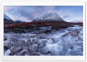 Buachaille Etive Mor And River Coupall Ultra HD Wallpaper for 4K UHD Widescreen desktop, tablet & smartphone