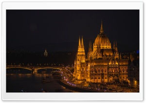Budapest Night Photography Ultra HD Wallpaper for 4K UHD Widescreen desktop, tablet & smartphone