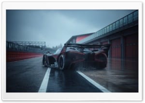 Bugatti Bolide High Speed Wet Track Performance 4K UHD Wallpaper for Widescreen and UltraWide Desktop, UltraHD TV, Smartphone, Tablet