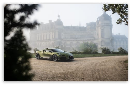 Bugatti Brouillard One Off at Chantilly Castle UltraHD Wallpaper for UHD 16:9 ; HD 16:9 ; UltraWide 21:9 24:10 ; Widescreen 16:10 ; Fullscreen 3:2 ; Tablet 1:1 ; Mobile 9:16 ;