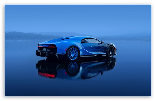 Bugatti, Chiron, Blue, Sports Car, Supercar, Rear View, Reflection UltraHD Wallpaper for UHD 16:9 ; HD 16:9 ; UltraWide 21:9 24:10 32:9 32:10 ; Widescreen 16:10 5:3 ; Fullscreen 4:3 5:4 3:2 ; Tablet 1:1 ; Dual 16:10 5:3 16:9 4:3 5:4 3:2 ;