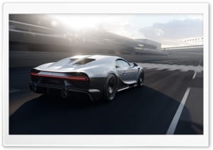 Bugatti Chiron Super Sport Racetrack Finish Line 4K UHD Wallpaper for Widescreen and UltraWide Desktop, UltraHD TV, Smartphone, Tablet