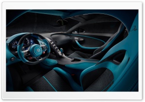 Bugatti Divo Luxury Sports Car Interior 4K UHD Wallpaper for Widescreen and UltraWide Desktop, UltraHD TV, Smartphone, Tablet