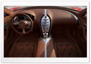 Bugatti FKP Hommage Luxury Sports Car Interior 4K UHD Wallpaper for Widescreen and UltraWide Desktop, UltraHD TV, Smartphone, Tablet