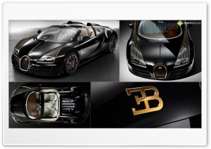 Bugatti Veyron Black Bess Ultra HD Wallpaper for 4K UHD Widescreen desktop, tablet & smartphone