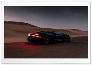 Bugatti W16 Mistral Hypercar, Desert UAE 4K UHD Wallpaper for Widescreen and UltraWide Desktop, UltraHD TV, Smartphone, Tablet