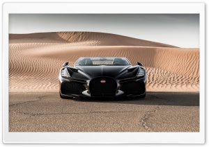 Bugatti W16 Mistral Hypercar, United Arab Emirates Desert 4K UHD Wallpaper for Widescreen and UltraWide Desktop, UltraHD TV, Smartphone, Tablet