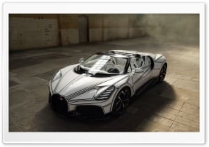 Bugatti W16 Mistral Porcelain Art Roadster 4K UHD Wallpaper for Widescreen and UltraWide Desktop, UltraHD TV, Smartphone, Tablet