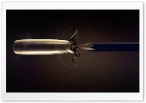 Bullet vs Pencil in Slow Motion Ultra HD Wallpaper for 4K UHD Widescreen desktop, tablet & smartphone