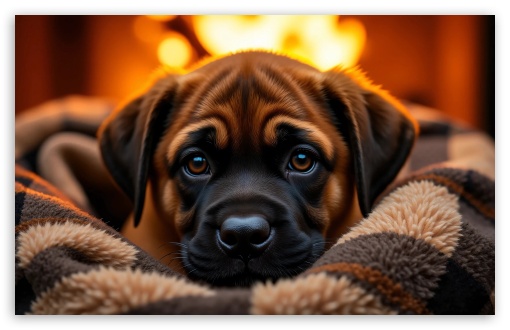 Bullmastiff Puppy UltraHD Wallpaper for Widescreen 16:10 ;