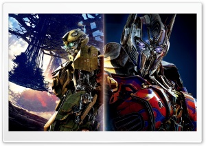 Bumblebee vs Optimus Prime Transformers The Last Knight Ultra HD Wallpaper for 4K UHD Widescreen desktop, tablet & smartphone