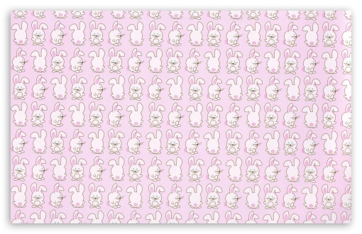 Bunny Pattern Ultra HD Desktop Background Wallpaper for : Multi Display ...