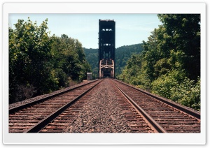 Burlington Northern Railroad Bridge Ultra HD Wallpaper for 4K UHD Widescreen desktop, tablet & smartphone